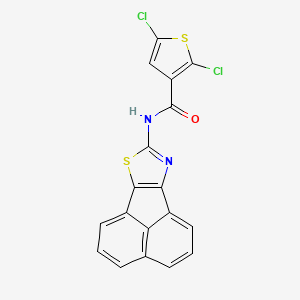 molecular formula C18H8Cl2N2OS2 B3018705 N-(苊并[1,2-d]噻唑-8-基)-2,5-二氯噻吩-3-甲酰胺 CAS No. 536730-25-3