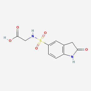 2-(2-oxo-2,3-dihydro-1H-indole-5-sulfonamido)acetic acid
