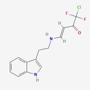 (E)-1-chloro-1,1-difluoro-4-[2-(1H-indol-3-yl)ethylamino]but-3-en-2-one
