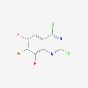 molecular formula C8HBrCl2F2N2 B3018716 7-Bromo-2,4-dichloro-6,8-difluoroquinazoline CAS No. 2248318-27-4