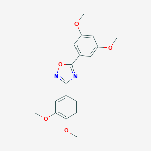 molecular formula C18H18N2O5 B301872 3-(3,4-Dimethoxyphenyl)-5-(3,5-dimethoxyphenyl)-1,2,4-oxadiazole 