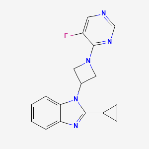 2-Cyclopropyl-1-[1-(5-fluoropyrimidin-4-yl)azetidin-3-yl]benzimidazole