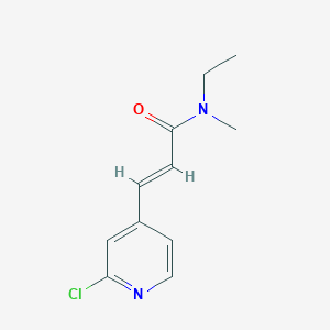 molecular formula C11H13ClN2O B3018722 (E)-3-(2-Chloropyridin-4-yl)-N-ethyl-N-methylprop-2-enamide CAS No. 1424706-86-4