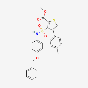 Methyl 3-{[4-(benzyloxy)phenyl]sulfamoyl}-4-(4-methylphenyl)thiophene-2-carboxylate