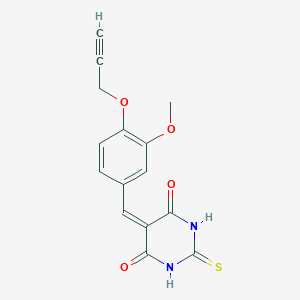 5-[3-methoxy-4-(prop-2-ynyloxy)benzylidene]-2-thioxodihydropyrimidine-4,6(1H,5H)-dione