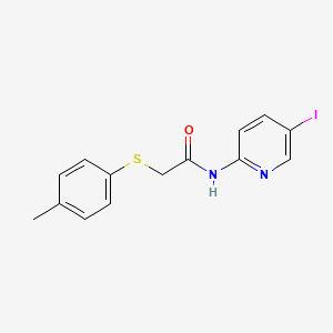 molecular formula C14H13IN2OS B3018737 N-(5-iodopyridin-2-yl)-2-(p-tolylthio)acetamide CAS No. 540760-23-4