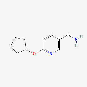[6-(Cyclopentyloxy)pyridin-3-yl]methanamine