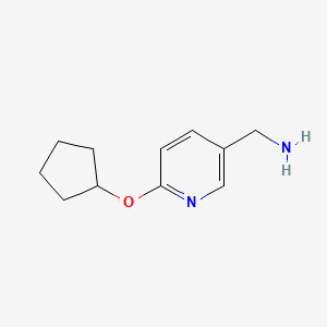 molecular formula C11H16N2O B3018739 [6-(Cyclopentyloxy)pyridin-3-yl]methanamine CAS No. 953723-34-7