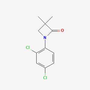 molecular formula C11H11Cl2NO B3018755 1-(2,4-Dichlorophenyl)-3,3-dimethyl-2-azetanone CAS No. 280562-66-5