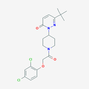 6-Tert-butyl-2-[1-[2-(2,4-dichlorophenoxy)acetyl]piperidin-4-yl]pyridazin-3-one
