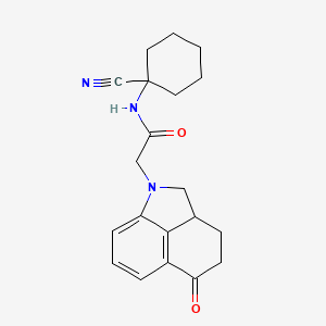 N-(1-Cyanocyclohexyl)-2-(5-oxo-2,2a,3,4-tetrahydrobenzo[cd]indol-1-yl)acetamide