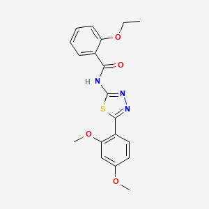 molecular formula C19H19N3O4S B3018790 N-(5-(2,4-dimethoxyphenyl)-1,3,4-thiadiazol-2-yl)-2-ethoxybenzamide CAS No. 476462-35-8