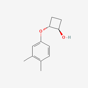 molecular formula C12H16O2 B3018806 (1R,2R)-2-(3,4-dimethylphenoxy)cyclobutan-1-ol CAS No. 2154182-07-5; 2165812-95-1