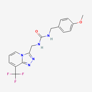 1-(4-Methoxybenzyl)-3-((8-(trifluoromethyl)-[1,2,4]triazolo[4,3-a]pyridin-3-yl)methyl)urea