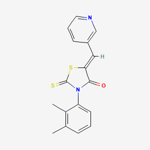 molecular formula C17H14N2OS2 B3018809 (Z)-3-(2,3-dimethylphenyl)-5-(pyridin-3-ylmethylene)-2-thioxothiazolidin-4-one CAS No. 488726-64-3