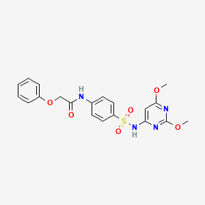 N-[4-[(2,6-dimethoxypyrimidin-4-yl)sulfamoyl]phenyl]-2-phenoxyacetamide