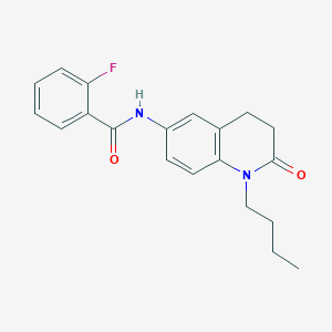 N-(1-butyl-2-oxo-1,2,3,4-tetrahydroquinolin-6-yl)-2-fluorobenzamide