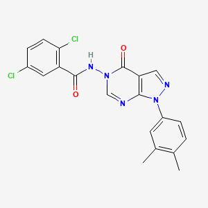 2,5-dichloro-N-(1-(3,4-dimethylphenyl)-4-oxo-1H-pyrazolo[3,4-d]pyrimidin-5(4H)-yl)benzamide