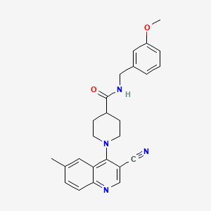 N-(4-chlorophenyl)-3-[(3-methyl-4-oxo-2,3,4,5-tetrahydro-1,5-benzothiazepin-7-yl)sulfonyl]propanamide