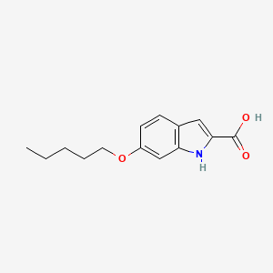 6-(pentyloxy)-1H-indole-2-carboxylic acid