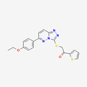 2-{[6-(4-ethoxyphenyl)-[1,2,4]triazolo[4,3-b]pyridazin-3-yl]sulfanyl}-1-(thiophen-2-yl)ethan-1-one