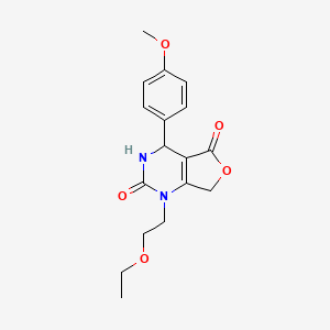 1-(2-ethoxyethyl)-4-(4-methoxyphenyl)-4,7-dihydrofuro[3,4-d]pyrimidine-2,5(1H,3H)-dione