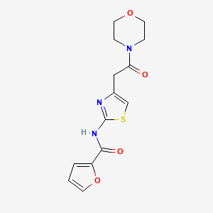 molecular formula C14H15N3O4S B3018856 N-(4-(2-morpholino-2-oxoethyl)thiazol-2-yl)furan-2-carboxamide CAS No. 921561-72-0