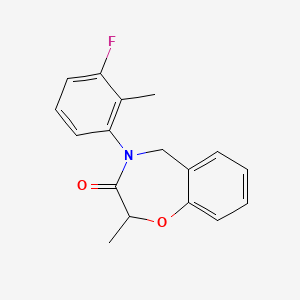 molecular formula C17H16FNO2 B3018862 4-(3-氟-2-甲基苯基)-2-甲基-4,5-二氢-1,4-苯并恶二嗪-3(2H)-酮 CAS No. 1396759-65-1