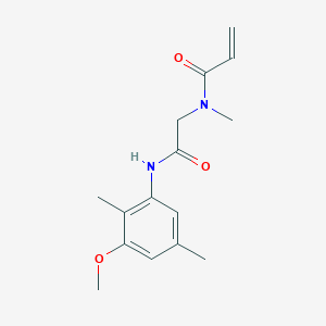 molecular formula C15H20N2O3 B3018863 N-[2-(3-Methoxy-2,5-dimethylanilino)-2-oxoethyl]-N-methylprop-2-enamide CAS No. 2197559-01-4