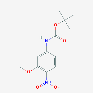 molecular formula C12H16N2O5 B3018866 N-BOC-3-Methoxy-4-nitroaniline CAS No. 877671-39-1