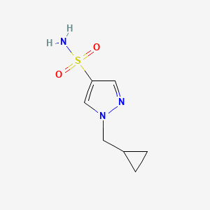 molecular formula C7H11N3O2S B3018875 1-(cyclopropylmethyl)-1H-pyrazole-4-sulfonamide CAS No. 1521489-83-7