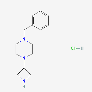 molecular formula C14H22ClN3 B3018888 1-(Azetidin-3-yl)-4-benzylpiperazine hydrochloride CAS No. 2247849-88-1