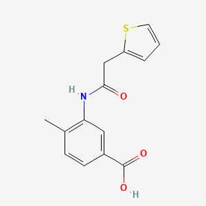 molecular formula C14H13NO3S B3018892 4-Methyl-3-[(2-thienylacetyl)amino]benzoic acid CAS No. 903746-53-2