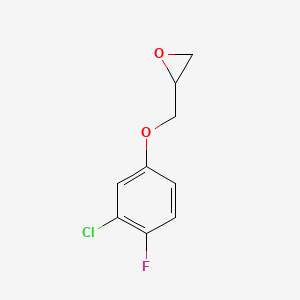 2-[(3-Chloro-4-fluorophenoxy)methyl]oxirane
