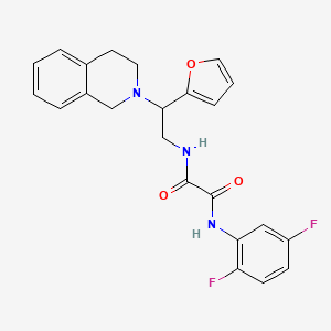 N1-(2,5-difluorophenyl)-N2-(2-(3,4-dihydroisoquinolin-2(1H)-yl)-2-(furan-2-yl)ethyl)oxalamide