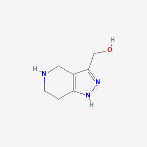 molecular formula C7H11N3O B3018910 4,5,6,7-tetrahydro-1H-pyrazolo[4,3-c]pyridin-3-ylmethanol CAS No. 1330756-09-6