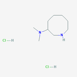 molecular formula C9H22Cl2N2 B3018914 N,N-Dimethylazocan-3-amine;dihydrochloride CAS No. 937-17-7