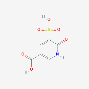 molecular formula C6H5NO6S B3018918 6-Hydroxy-5-sulfopyridine-3-carboxylic acid CAS No. 1443980-09-3