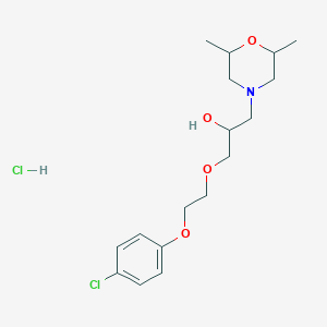 1-(2-(4-Chlorophenoxy)ethoxy)-3-(2,6-dimethylmorpholino)propan-2-ol hydrochloride