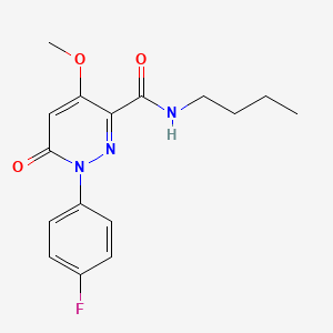 molecular formula C16H18FN3O3 B3018932 N-butyl-1-(4-fluorophenyl)-4-methoxy-6-oxo-1,6-dihydropyridazine-3-carboxamide CAS No. 921792-22-5