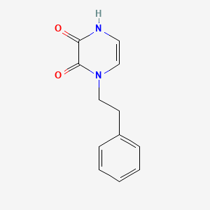 4-(2-Phenylethyl)-1H-pyrazine-2,3-dione