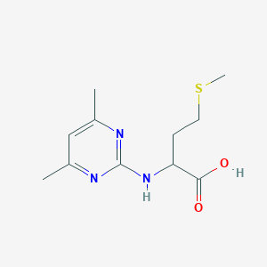 molecular formula C11H17N3O2S B3018953 N-(4,6-dimethylpyrimidin-2-yl)methionine CAS No. 1393898-32-2