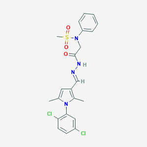 N-[2-(2-{[1-(2,5-dichlorophenyl)-2,5-dimethyl-1H-pyrrol-3-yl]methylene}hydrazino)-2-oxoethyl]-N-phenylmethanesulfonamide