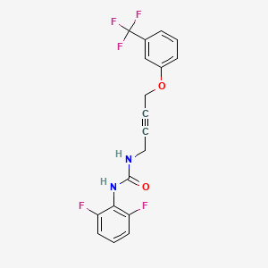 1-(2,6-Difluorophenyl)-3-(4-(3-(trifluoromethyl)phenoxy)but-2-yn-1-yl)urea