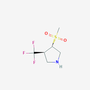 (3S,4S)-3-Methylsulfonyl-4-(trifluoromethyl)pyrrolidine