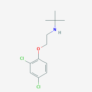molecular formula C12H17Cl2NO B3018975 N-[2-(2,4-Dichlorophenoxy)ethyl]-2-methyl-2-propanamine CAS No. 356532-97-3