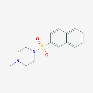 molecular formula C15H18N2O2S B3018987 4-Methyl-1-(2-naphthylsulfonyl)piperazine CAS No. 324067-81-4