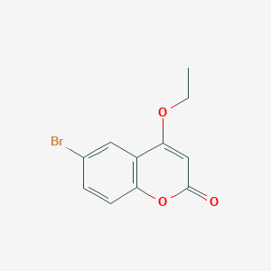 molecular formula C11H9BrO3 B3019033 6-Bromo-4-ethoxycoumarin CAS No. 720675-11-6