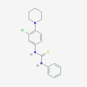 molecular formula C18H20ClN3S B301904 N-[3-chloro-4-(1-piperidinyl)phenyl]-N'-phenylthiourea 