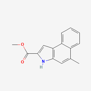 molecular formula C15H13NO2 B3019080 methyl 5-methyl-3H-benzo[e]indole-2-carboxylate CAS No. 910442-90-9